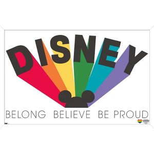 Trends International Disney Mickey Mouse - Be Proud Framed Wall Poster Prints - 1 of 4