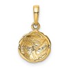 Black Bow Jewelry 14k Yellow Gold Volleyball Pendant, 11mm - 3 of 4