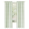 Kate Aurora Modern Country Farmhouse 3 Piece Buffalo Check Plaid Window Curtains & Valance Set - 4 of 4