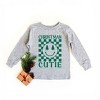 The Juniper Shop Christmas Cutie Checkered Youth Long Sleeve Tee - 2 of 3