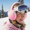 FAAYFIAN Warm Faux Fur Heart-Shaped Winter Ear Muffs for Women Teens, Soft Windproof Ear Warmer - 2 of 4
