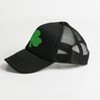 Simply Sage Market Embroidered Clover Foam Trucker Hat - Black - 2 of 3