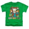 Toddler Boys' Garfield Best Gift Ever T-Shirt Kelly Green - 2 of 4