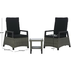 Herman Recliner 3 Pc Set - Indoor/Outdoor - PAT7540 - Safavieh - 1 of 4