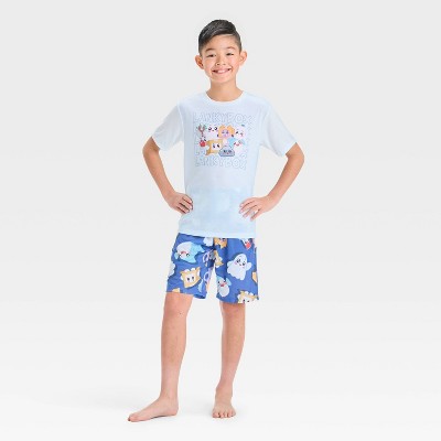 Boys' Lankybox 2pc Pajama Set - Blue