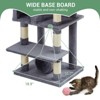 Cat Tree with Sisal Scratching Posts | Plush Perch & Particleboard Base | Multi-Level Cat Tower for Small/Medium Cats - 4 of 4