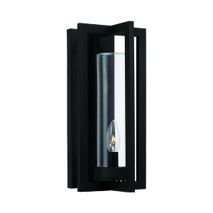 Capital Lighting Kent 1 - Light Wall Light in  Black - 1 of 4