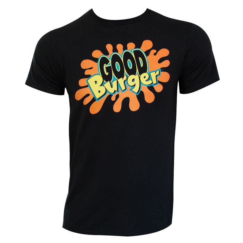 Nickelodeon Good Burger T-Shirt Men's Black Logo Tee, 3 of 5