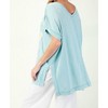 Women's Flower Patch Mineral Wash Tunic Top - Easel - 2 of 2