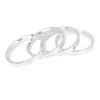 Unique Bargains 2.64inch OD Aluminium Alloy Car Hub Centric Rings Wheel Bore Spacer Silver Tone 4 Pcs - 3 of 4