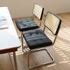 NicBex Modern Breuer Designed Dining Chairs Set of 2 with Rattan Back & Chrome Legs,Small Accent Chairs for Dining Room,Living Room - 3 of 4