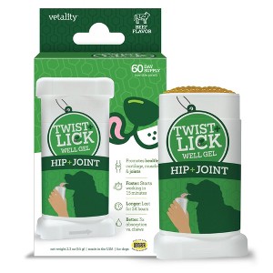 Vetality Twist + Lick Well Gel Hip & Joint Supplement for Dogs 2.3 OZ - 1 of 1