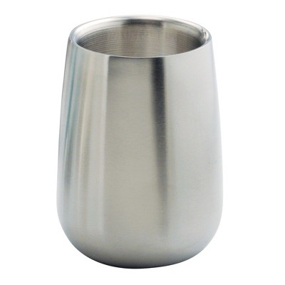 iDesign Stainless Steel Tumbler for Countertop or Vanity - Brushed