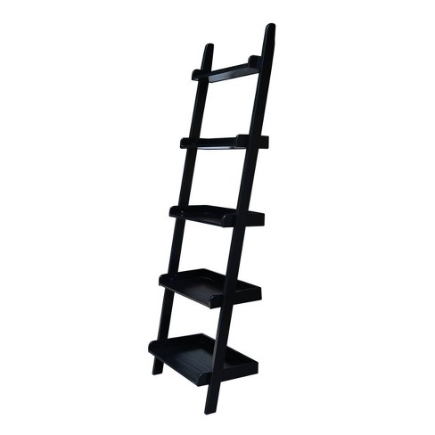 Small black deals ladder shelf