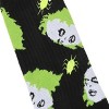 Beetlejuice Color-Changing Betelgeuse Print Men's Black Athletic Crew Socks - 4 of 4