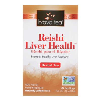 Bravo Teas & Herbs Reishi Liver Health Tea - 1 Box/20 Bags
