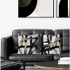 Black White Gold Pillow Covers, White Black and Gold Pillow Covers 18x18 Set of 2 - 3 of 4
