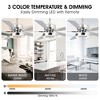 Parrot Uncle 52" Modern Chrome LED Ceiling Fan with Light and Remote Control - 3 of 4