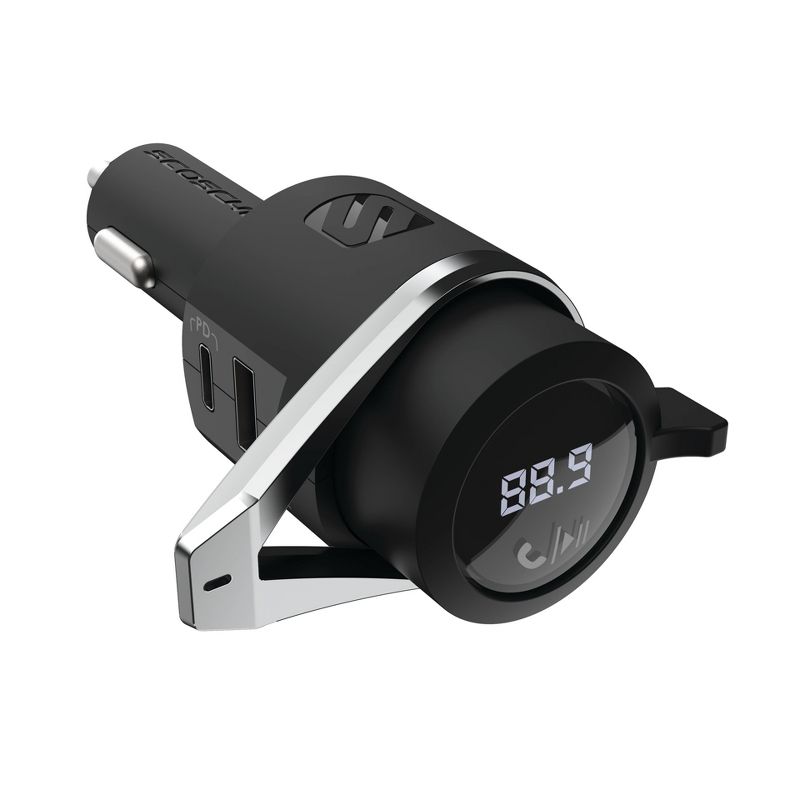 Scosche Bluetooth Power Delivery FM Transmitter 12W USB-A and 18W USB-C - Black, 3 of 10