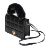 Ladies Handbag with Faux Fur Handle - 2 of 4
