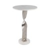 Sagebrook Home Accent Table White/Silver - 3 of 4