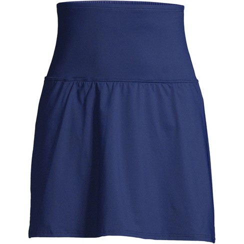 Lands' End Women's Plus Size Chlorine Resistant Tummy Control Ultra High  Waisted Modest Swim Skirt Swim Bottoms - 22W - Deep Sea Navy