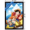 Trends International One Piece: Fishman Island - Luffy, Nami, Tony Tony Chopper Framed Wall Poster Prints - 3 of 4