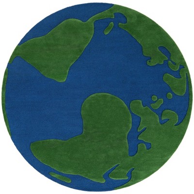 Unique Loom Playtime Kids Wool Collection Area Rug - Earth