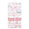 Little Treasure Hudson Baby Girls Cotton Poly Flannel Receiving Blankets 7Pk Multipack - 2 of 2