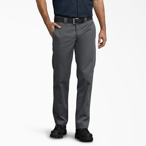 Dickies 873 Slim Fit Work Pants, Charcoal Gray (CH), 30X30