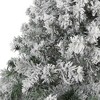 Nearly Natural 7-ft Flocked Rock Springs Spruce Artificial Christmas Tree with 800 Bendable Branches - 3 of 4