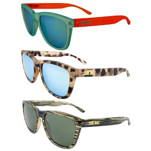 3 Pairs of Epoch Eyewear Vibe Sunglasses with Teal Mirror, Teal Mirror Lenses - 1 of 4