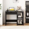 Costway Lift Top Computer Desk Standing Desk with Hidden Compartments & Storage Shelves - 2 of 4