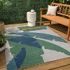 JONATHAN Y Shelby Coastal Vintage Abstract Palm Leaf Indoor/Outdoor Area Rug - 3 of 4