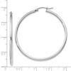 Black Bow Jewelry 2mm, Sterling Silver, Classic Round Hoop Earrings - 45mm (1 3/4 Inch) - 4 of 4