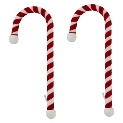 2pk Haute Decor Christmas Candy Cane Stocking Holder