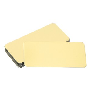 Unique Bargains Aluminium DIY Engraved Blank Nameplate Office Signages 12 Pcs - 1 of 4