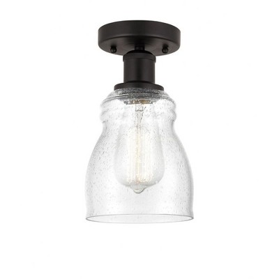 Ellery - 1 Light Semi-Flush Mount In Nautiical Style-9.75 Inches Tall and 4.75 Inches Wide