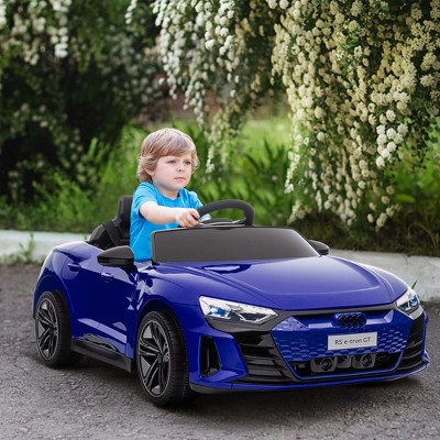 12V Dark Blue Audi RS E-tron GT Kids Ride-On Car