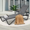 Kozyard Patio Chaise Lounge Chair Full Aluminum Reclining Adjustable Chair for Poolside Sunbathing Beach - 2 of 4