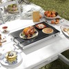 HOMCOM Electric Warming Tray with Adjustable Temperature, Food Warmer with Cool-Touch Handles & Non-Slip Feet for Parties, Buffets, Gatherings, Black - 3 of 4