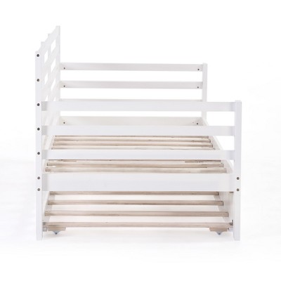 CSBDHome Solid Wood Daybed With Pop-Out Trundle
