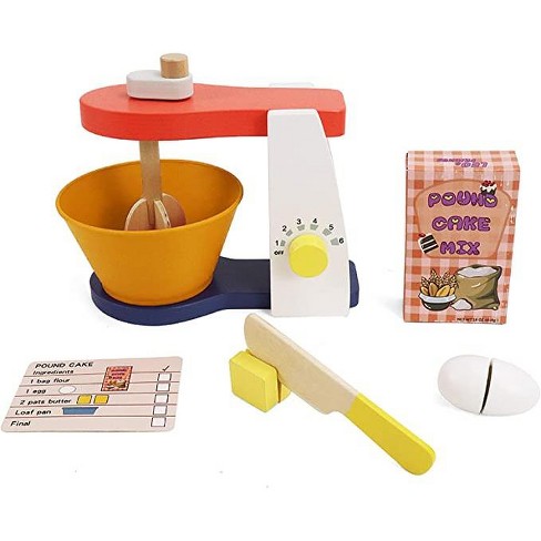 Toysters 6-piece Wooden Mixer Cooking & Baking Kitchen Set Toddler Toy  Playset Wonderful Tool For Pretend Play : Target