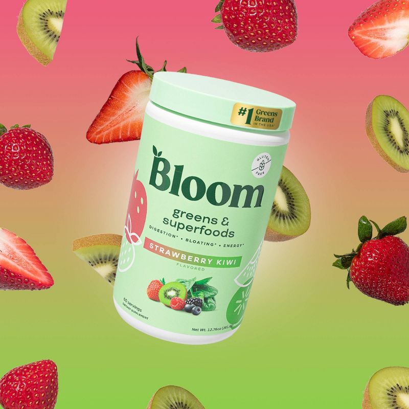 BLOOM NUTRITION Greens and Superfoods Powder - Strawberry Kiwi, 3 of 8