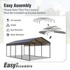 Captiva Designs 12’ x 20’ Heavy Duty Metal Carport - Versatile Shelter with Optional Sidewalls - 4 of 4