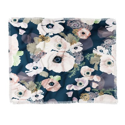 60"X50" Khristian Howell Une Femme Throw Blanket Blue - Deny Designs