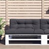 vidaXL Outdoor Pallet Cushion, Water-Repellent Fabric in Anthracite, Standard Size 47.2"x15.7"x4.7", Ideal for Patio, Deck, Garden - 2 of 4