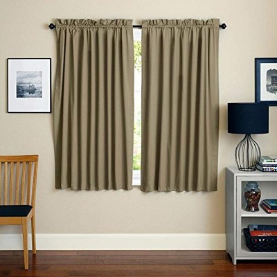 Blazing Needles Blazing Needles 63-inch By 52-inch Twill Curtain Panels ...