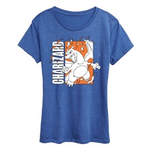 Women's - Pokémon - Charizard Box Short Sleeve Graphic T-Shirt - 1 of 4