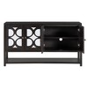 YOOCOZZ MDF Retro Console Table with Mirrored Doors, Durable Acacia Wood Legs and Spacious Shelves - 3 of 4